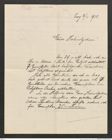 Nachlass Franz Steindachner, Brief von R. Storch an Franz Steindachner (02.11.1910), Inv.Nr. 520.02, Seite 1